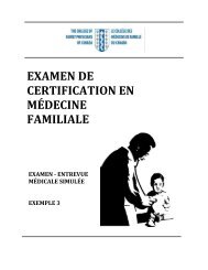 Exemple 3 - The College of Family Physicians Canada