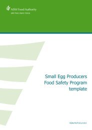 Small Egg Producers Food Safety Program Template NSW/FA/FI101