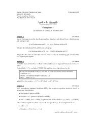Blatt 7 - Theorie komplexer Systeme - Goethe-Universität