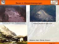 Bauen in Massenbewegungen