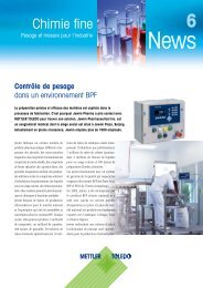 Chimie fine - METTLER TOLEDO