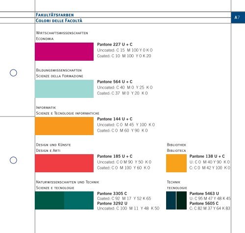 Manuale Corporate Design (7 MB) - Libera Università di Bolzano