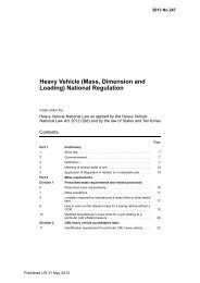 Heavy Vehicle (Mass, Dimension and Loading ... - NSW Legislation