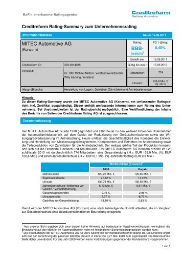 BBB - MITEC Automotive AG