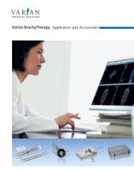 Varian BrachyTherapy Applicators and Accessories