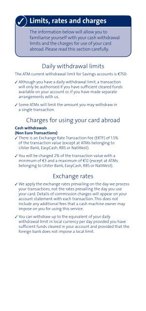 Your guide to getting the most from your card - Ulster Bank