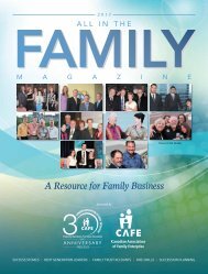 in the Family Magazine - The Business Link Niagara