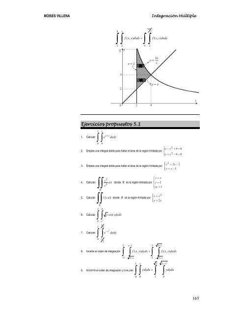 5.1 INTEGRALES DOBLES 5.2 INTEGRALES TRIPLES