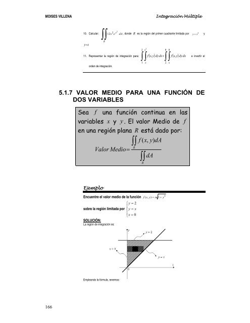 5.1 INTEGRALES DOBLES 5.2 INTEGRALES TRIPLES