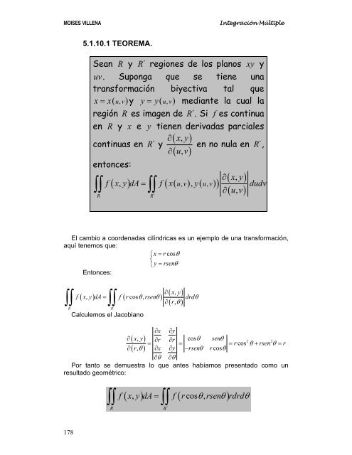 5.1 INTEGRALES DOBLES 5.2 INTEGRALES TRIPLES