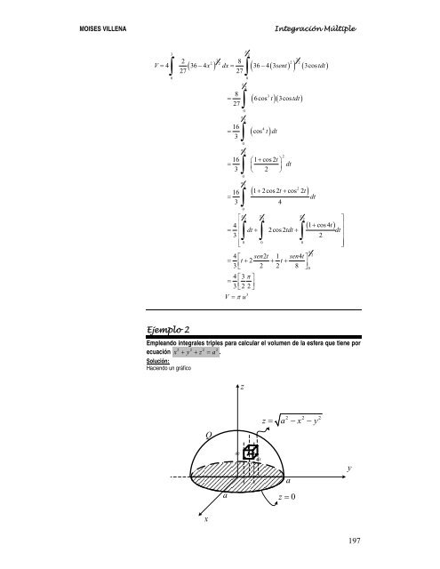 5.1 INTEGRALES DOBLES 5.2 INTEGRALES TRIPLES