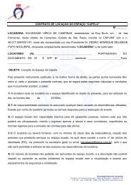 CONTRATO DE LOCAÃÃO DO ESPAÃO âCAPELAâ - Sociedade ...