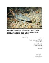 Population Dynamics of Bull Trout and Spring Chinook Salmon at ...