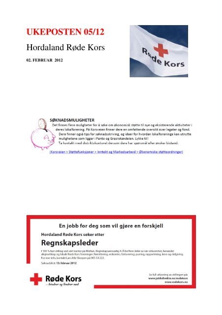 UKEPOSTEN 05/12 Hordaland RÃ¸de Kors