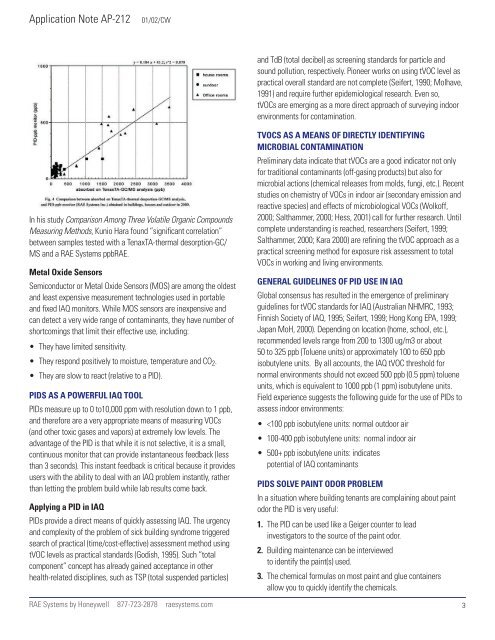 Using PIDs for Indoor Air Quality (IAQ) surveys