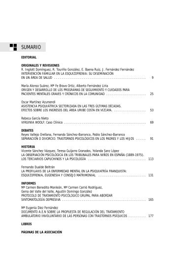 REVISTA n 92 - Asociación Española de Neuropsiquiatría