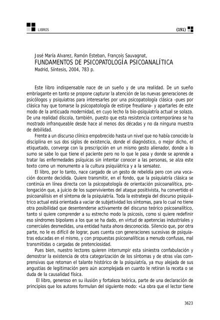 REVISTA n 92 - Asociación Española de Neuropsiquiatría