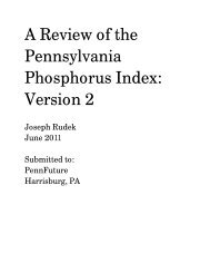 A Review of the Pennsylvania Phosphorus Index ... - PennFuture