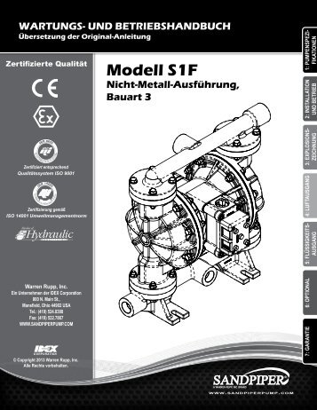 Modell S1F Nicht-Metall-AusfÃ¼hrung, Bauart 3
