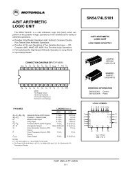4-BIT ARITHMETIC LOGIC UNIT SN54/74LS181
