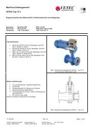 Typenblatt Typ 72.3  - VETEC Ventiltechnik GmbH