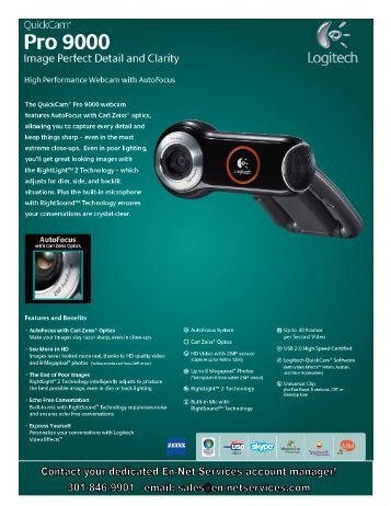 Logitech QuickCam Pro 9000 - En-Net Services