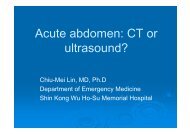 Acute abdomen: CT or ultrasound?