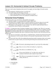 Horizontal & Vertical Circular Motion Problems