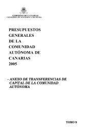 Anexo de Transferencias de Capital para 2005 - Gobierno de ...
