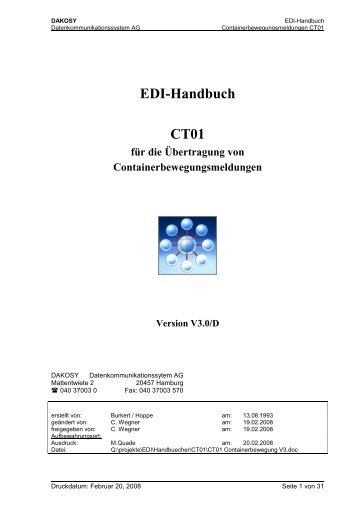 CT01 - DAKOSY Datenkommunikationssystem AG