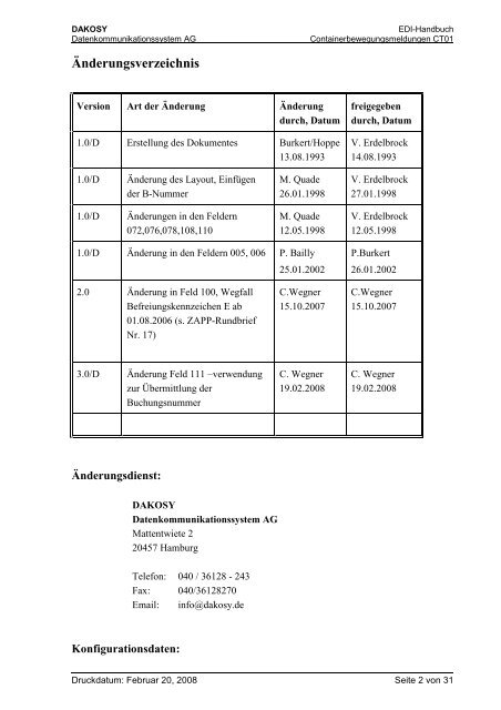 CT01 - DAKOSY Datenkommunikationssystem AG