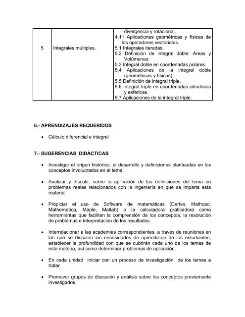 MATEMATICAS III 2004.pdf - Instituto TecnolÃ³gico de TehuacÃ¡n