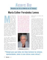 Mayores hoy: María Esther Fernández Lemos, Medalla de ... - Imserso