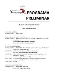 16Â° FÃ³rum de NutriÃ§Ã£o em Cardiologia - 66 Congresso Brasileiro de ...