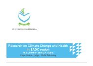 Research on Climate Change and Health in SADC region - DDRN