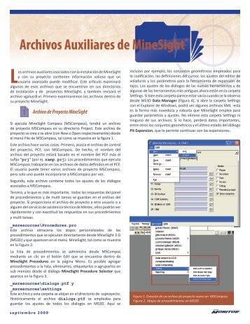 Archivos Auxiliares de MineSightÂ®