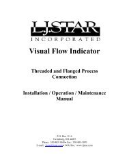Standard VFI - L.J. Star, Inc.
