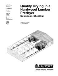 Quality Drying in a Hardwood Lumber Predryer ... - Woodweb