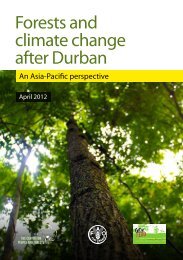 Forests and climate change after Durban - RECOFTC