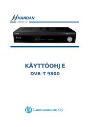 DVB-T 9800 Käyttöohje