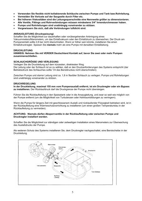 WICHTIGE Hinweise unbedingt vor Inbetriebnahme lesen! - Verder ...