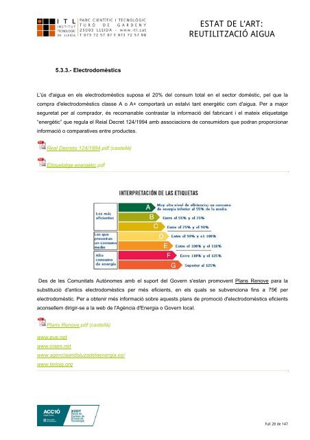 reutilitzaciÃ³ aigua - Institut TecnolÃ²gic de Lleida