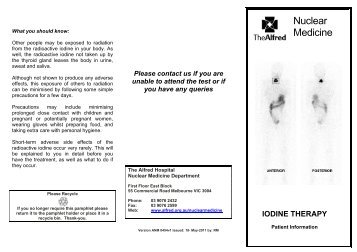 NMed_IodineTherapyBrochure.pdf - Alfred Hospital