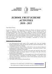 school fruit scheme activities 2010 - Ministry of Education