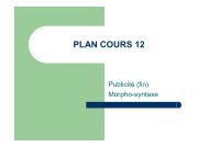 PLAN COURS 12