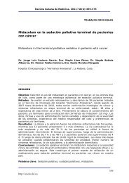 Midazolam en la sedación paliativa terminal de ... - SciELO - Infomed