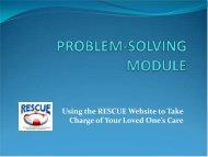 to view the Caregiver Problem-Solving Module - Rehabilitation ...