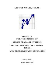 Storm Drainage Systems Manual - City of Wylie