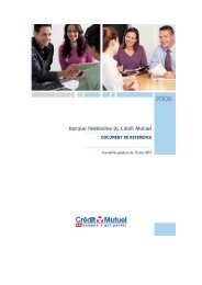 DOCUMENT DE REFERENCE - Banque FÃ©dÃ©rative du CrÃ©dit Mutuel