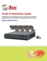 Guide d'installation rapide - Q-See